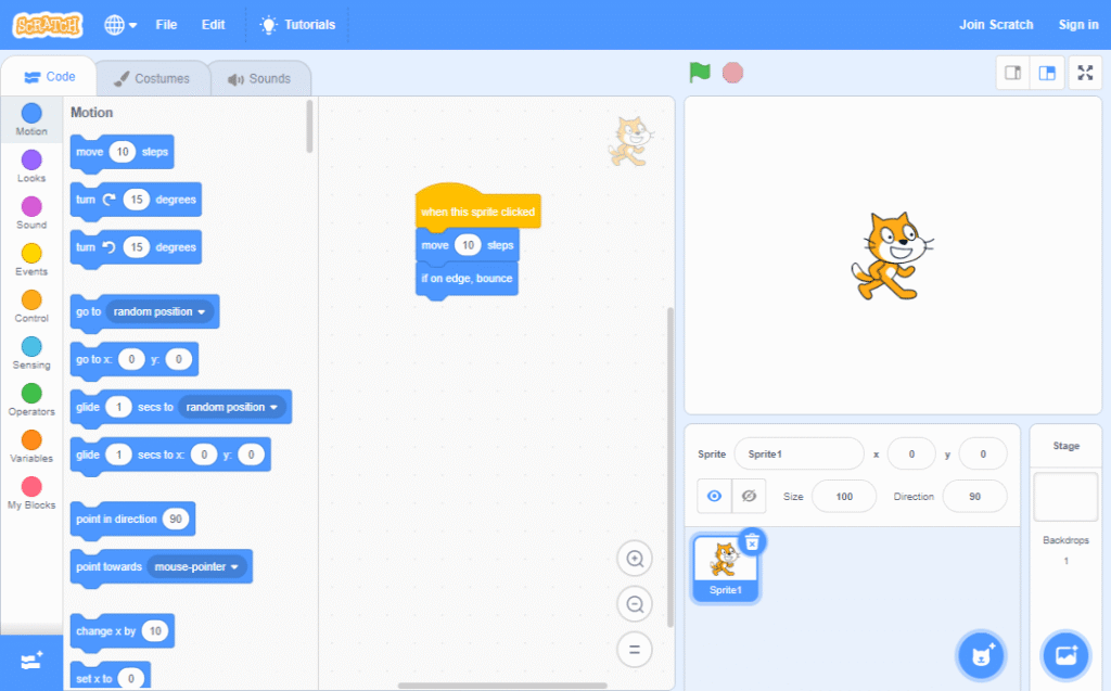 Ứng dụng học steam - Scratch