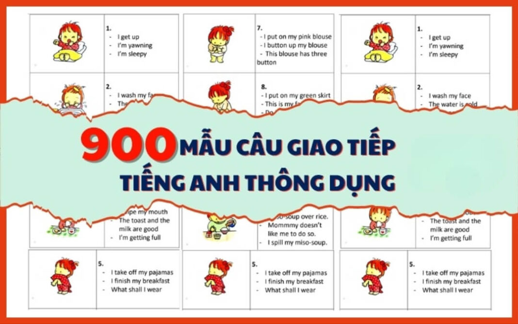 900 mẫu câu giao tiếp tiếng Anh cùng con